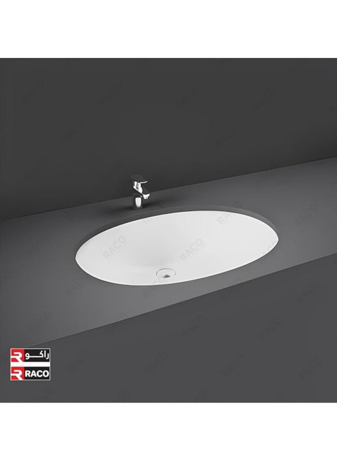 RACO - RACO RAK Rosa Under Counter Wash Basin Alphine White for Stylish Bathrooms, Kitchens, Dining Halls - Image 1