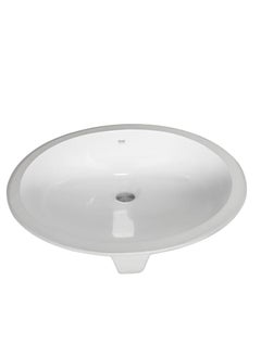 RACO RAK Rosa Under Counter Wash Basin Alphine White for Stylish Bathrooms, Kitchens, Dining Halls