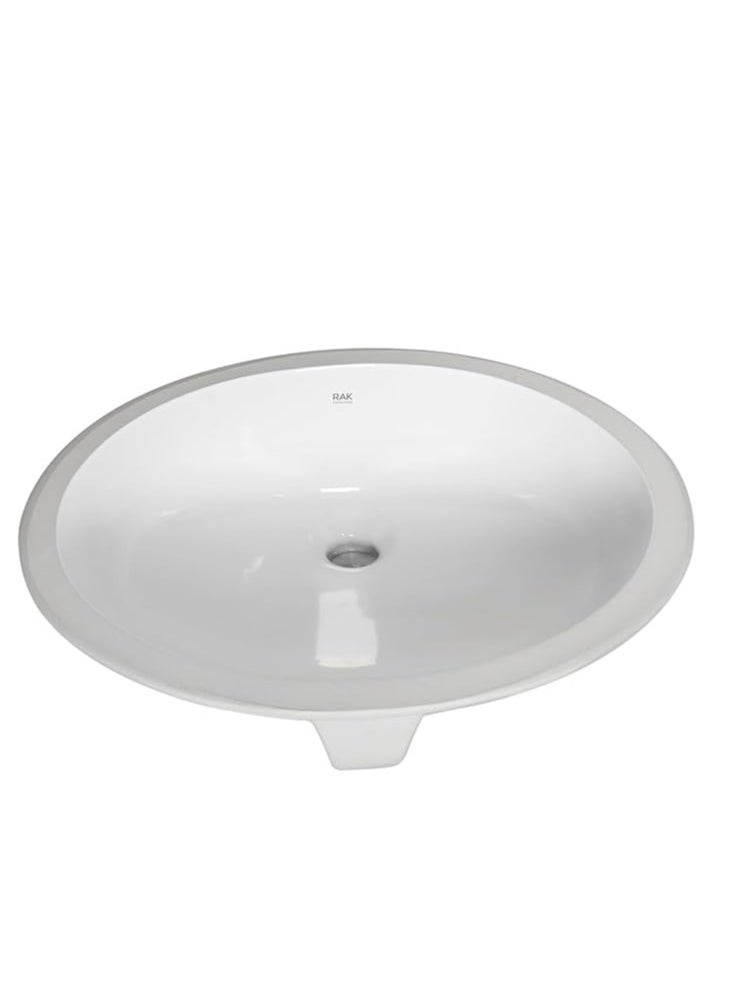 RACO - RACO RAK Rosa Under Counter Wash Basin Alphine White for Stylish Bathrooms, Kitchens, Dining Halls - Image 1