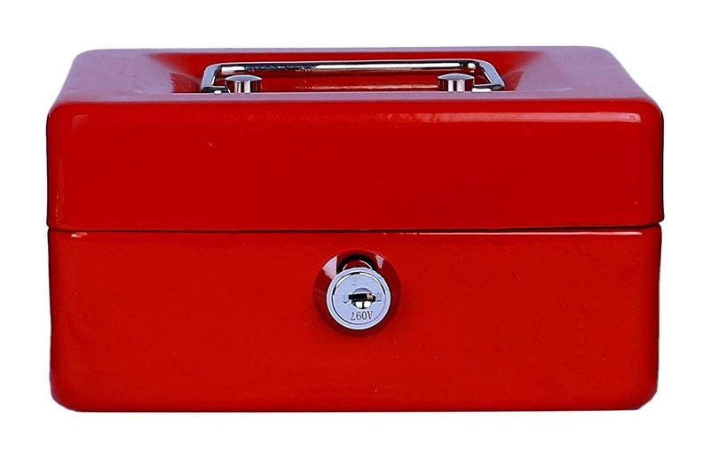 Boriva Latest Heavy Metal New Locking Large Cash Box For Home Office Shop Money Cash, Multi-color -BL-02 - Image 2