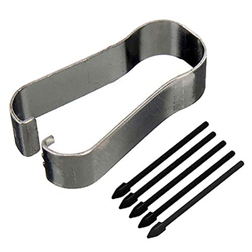 Bestdealing 5 Piece Galaxy S21 Ultra Pen Tip S7 FE Stylus Tips Replacement Tab S6 Lite S7 Pen Tips Nib with Tweezer for Samsung Galaxy S22 Ultra 5G Pen Tip Repair Tab S7+ Stylus S Pen Tips (No Pen) (Black) - Image 1