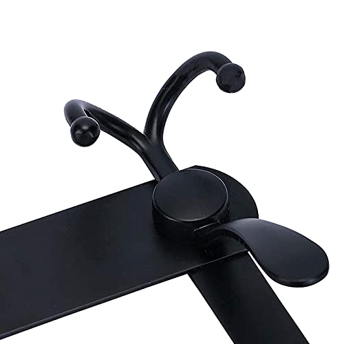 Encozy Over The Door Hooks,Coat Rack for Hanging Clothes Hat Towel (Heavy Duty Black 1pcs) … - Image 2