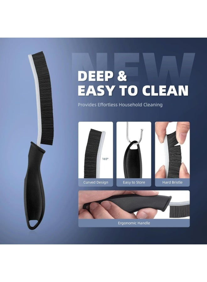 HPMY 2PCs Crevice Cleaning Brushes, Cleaner Scrub Brush Tool for Hard to Reach Tight Space, Home Essentials, Cleaning Supplies for Shower, Bathroom, Kitchen, Toilet, Window - Image 5