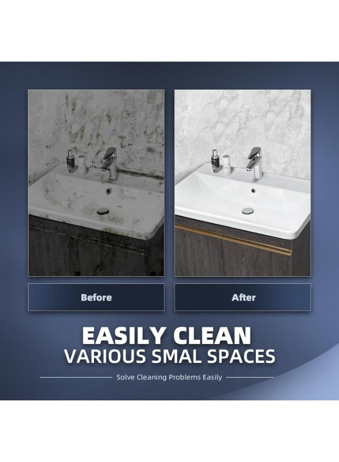 HPMY 2PCs Crevice Cleaning Brushes, Cleaner Scrub Brush Tool for Hard to Reach Tight Space, Home Essentials, Cleaning Supplies for Shower, Bathroom, Kitchen, Toilet, Window - Image 3