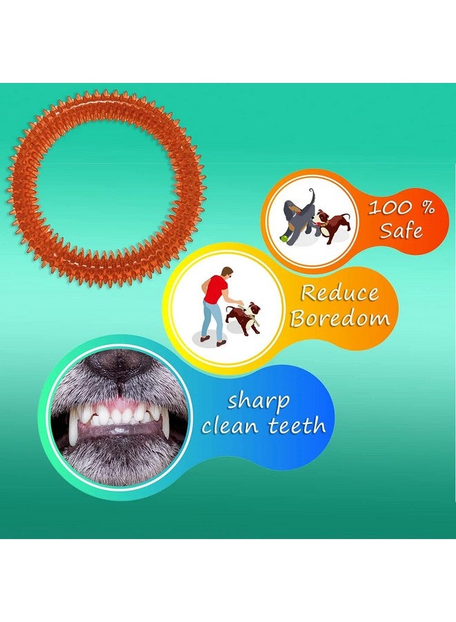 Durable Pet Puppy Dog Squeaky Chew Toys, Bite Resistant Non-Toxic Soft Natural Rubber Ring With Thread Pet Puppy Dog Squeaky Chew Toys, Pack Of 1 - Image 2