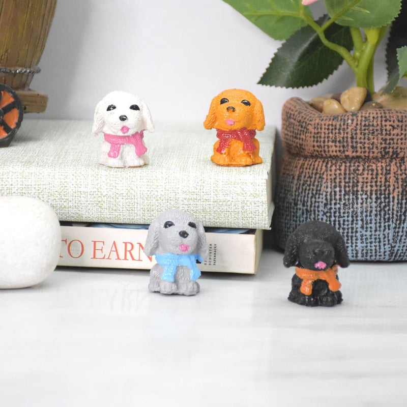DECZO Set of 4 Puppies Resin Miniature (3X2.5X2.5 cm) - Image 2