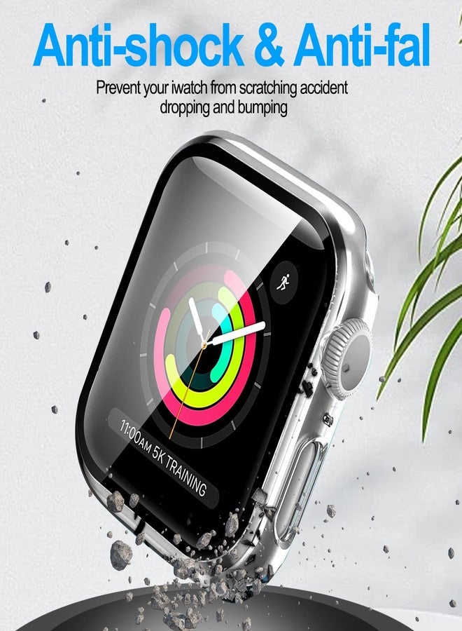 YMHML Compatible with Apple Watch 38mm Series 3/2/1 Case with Built-in Tempered Glass Screen Protector, Thin Guard Bumper Full Coverage Hard Cover for iWatch Accessories - Image 3