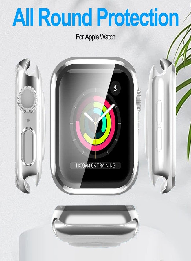 YMHML Compatible with Apple Watch 38mm Series 3/2/1 Case with Built-in Tempered Glass Screen Protector, Thin Guard Bumper Full Coverage Hard Cover for iWatch Accessories - Image 4