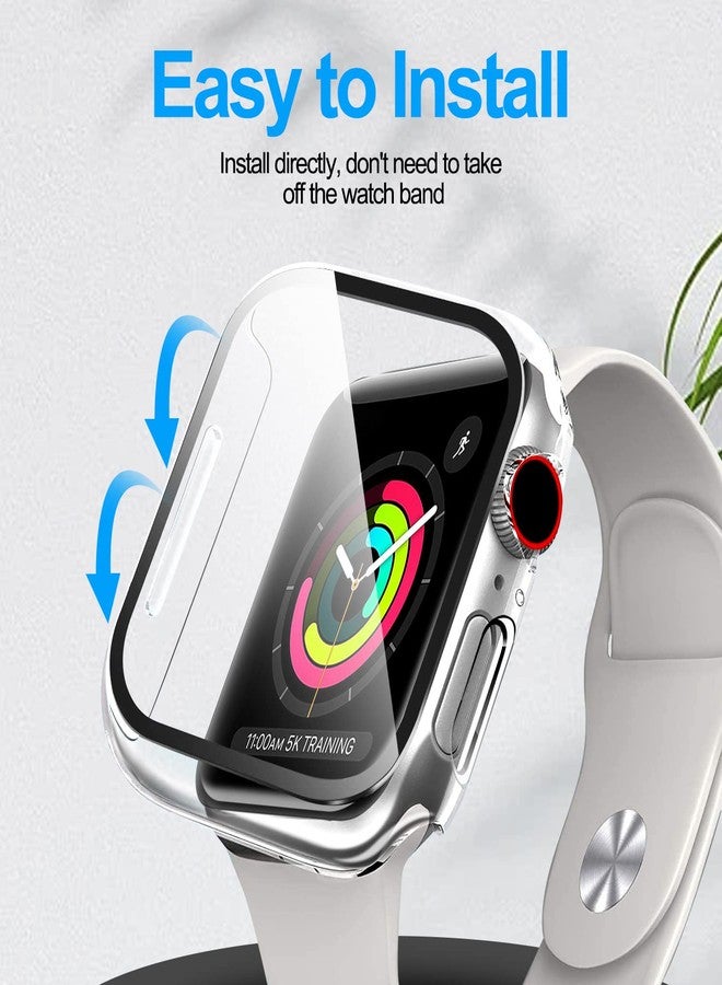 YMHML Compatible with Apple Watch 38mm Series 3/2/1 Case with Built-in Tempered Glass Screen Protector, Thin Guard Bumper Full Coverage Hard Cover for iWatch Accessories - Image 5