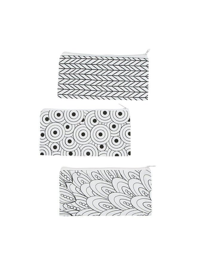 Fun Express DIY Doodle Pencil Case Kits (Makes 12) Educational and Learning Activities for Kids - Image 1