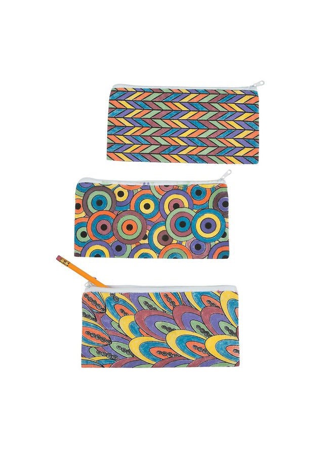 Fun Express DIY Doodle Pencil Case Kits (Makes 12) Educational and Learning Activities for Kids - Image 2