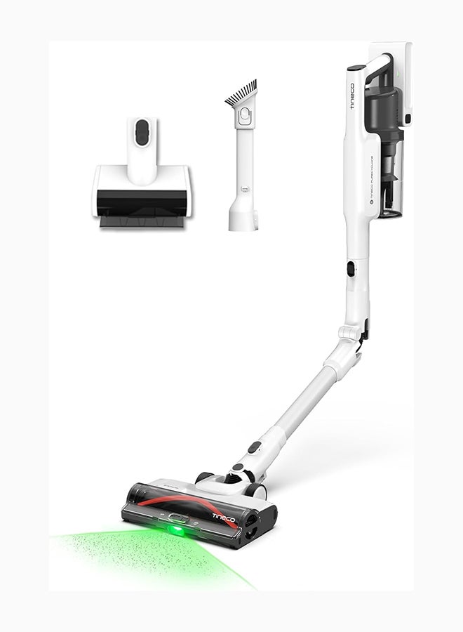 A50S Cordless Stick Vacuum Cleaner, 185W Suction, 70Min Runtime, 1L Larger Dustbin, 3Dsense Power Brush, Purecyclone Tech, Easily Tackles Large Debris 500.0 W VS202000AE White
