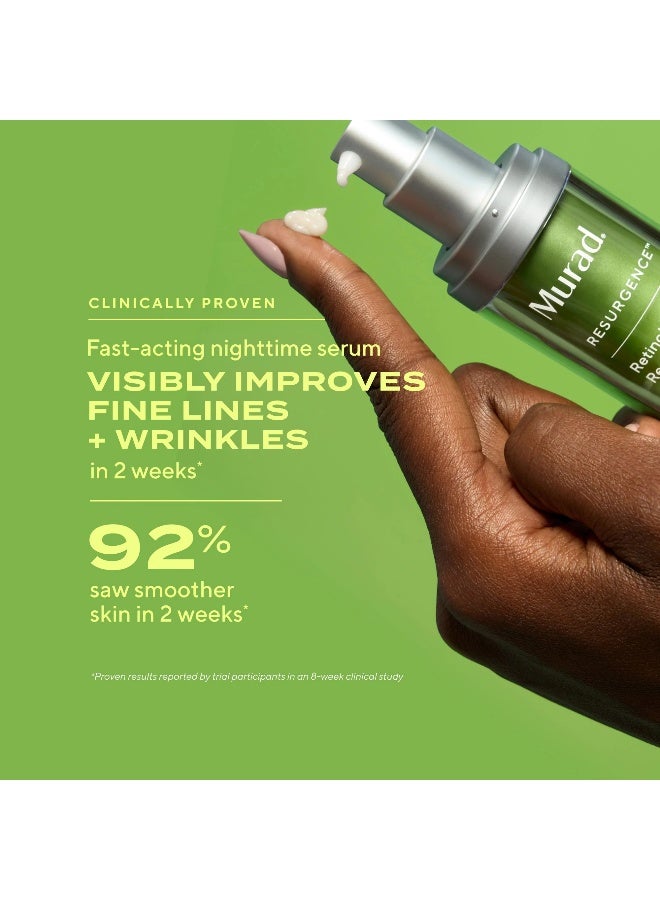 Murad سيروم تجديد الشباب بمادة الريتينول - يقلل من الخطوط الدقيقة والتجاعيد العميقة، يعزز الإشراقة ويحسن نسيج البشرة (30 مل) - Image 5