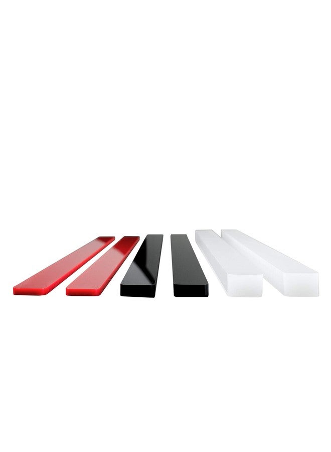 فات داديوز مجموعة أدوات تسوية عجينة السكر من فات داديوز، 13.75 × 0.75 بوصة، أبيض، أسود، أحمر - Image 3