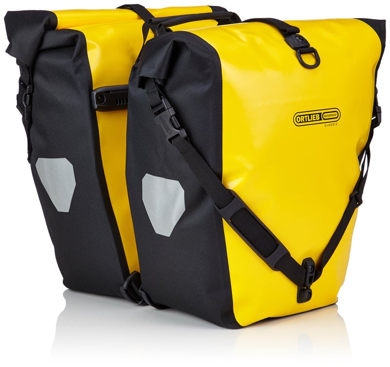 Ortlieb Back-Roller Classic QL2.1 Panniers (Pair) Yellow-Black #F5304 - Image 2