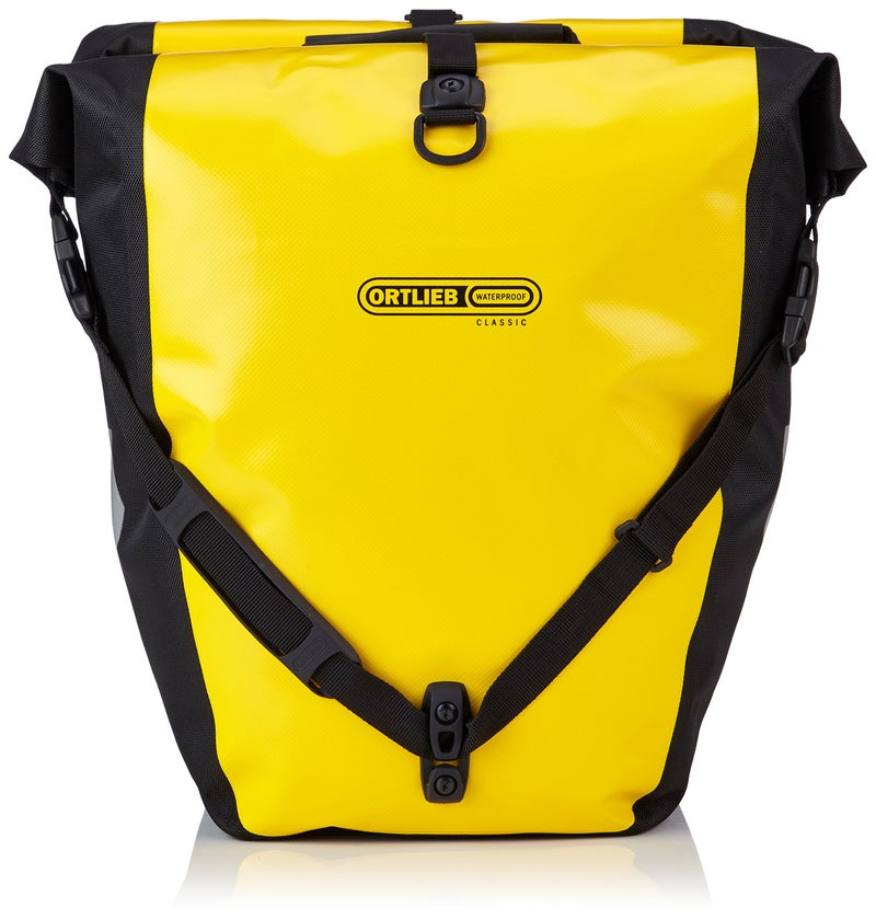 Ortlieb Back-Roller Classic QL2.1 Panniers (Pair) Yellow-Black #F5304 - Image 1