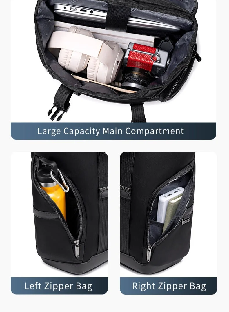 Arctic Hunter Black Durable Travel Backpack Water Resistant 18 L Computer Bag with Luggage Carry Strap and Anti-Theft Compartment for Men and Women, B00832, Black for Men | Best Price UAE