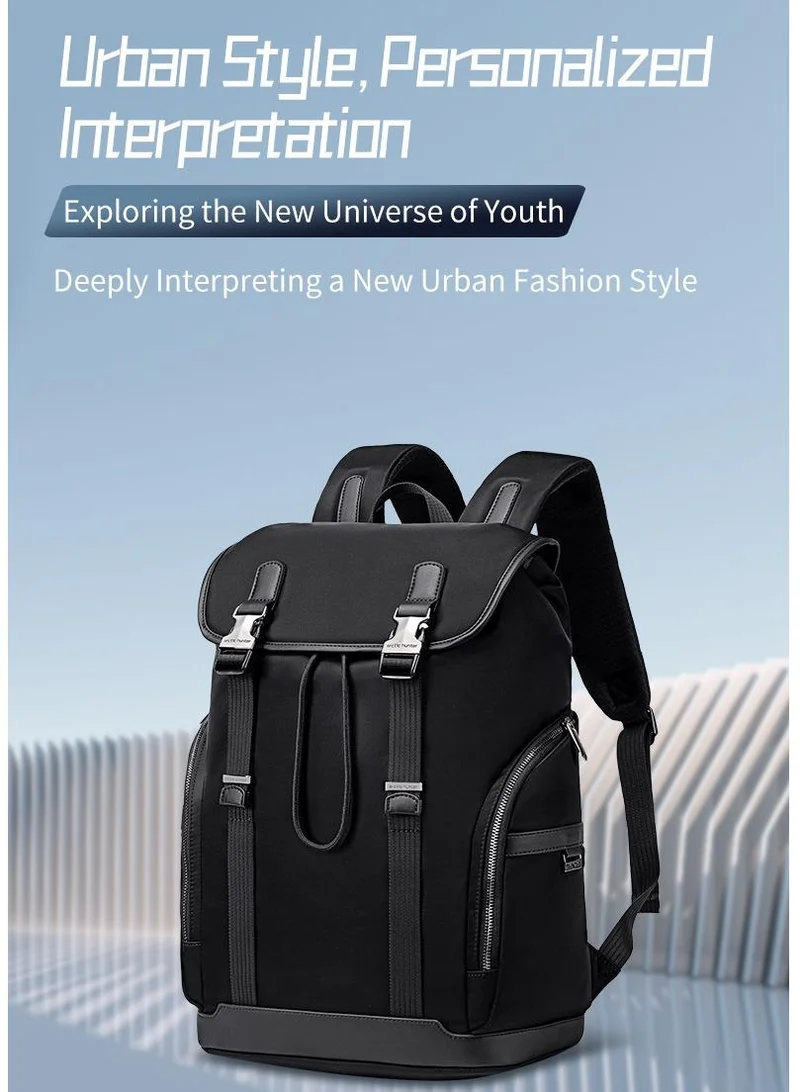 Arctic Hunter Black Durable Travel Backpack Water Resistant 18 L Computer Bag with Luggage Carry Strap and Anti-Theft Compartment for Men and Women, B00832, Black for Men | Best Price UAE