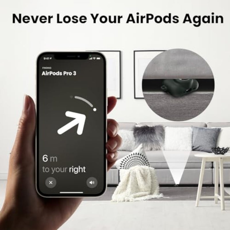 2 in 1 Silicone Case Compatible with and AirTag 2/1, Shockproof Protective Case Cover for rd Generation 2025 with Cleaner Kit and Carabiner - Image 4