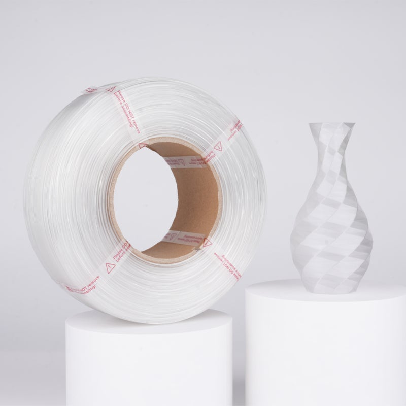 خيوط 3D PETG بقطر 1.75 مم، وزن 1 كجم (2.2 جنيه)، خيوط طباعة ثلاثية الأبعاد بصلابة أعلى، متوافقة مع معظم طابعات 3D مثل كرياليتي (Creality)، بروسا (Prusa)، إليجو (ELEGOO)، بامبو لاب (Bambu Lab)، أنكر ماكر (AnkerMaker) - لون أبيض - Image 4