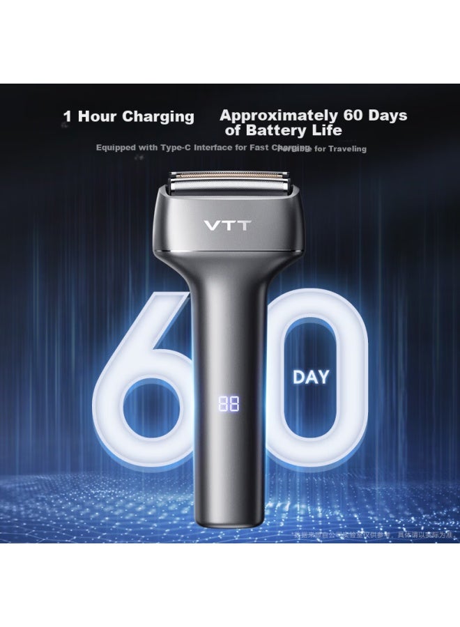 Vtt Mini Hammer Men's Portable Reciprocating Electric Shaver Full Body Washable Portable Carrying Gift For Boyfriend Husband Birthday New Year's Gift - Image 5