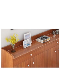 Golden 4 Doors Shoe Storage Cabinet, Wooden Shoe Cabinet, Entry Door Shoes Organizer, Home Entryway Storage Cabinet, for Hallway Bedroom Living Room Balcony, B108 (Brown)  - Image 5