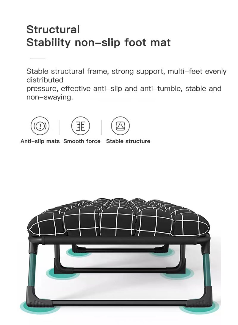 Sharpdo Outdoor Camping Home Office Single Crystal Velvet Cushion Folding Bed Suitable for Camping Beach and Outdoor Activities 190*75*30CM - Image 5