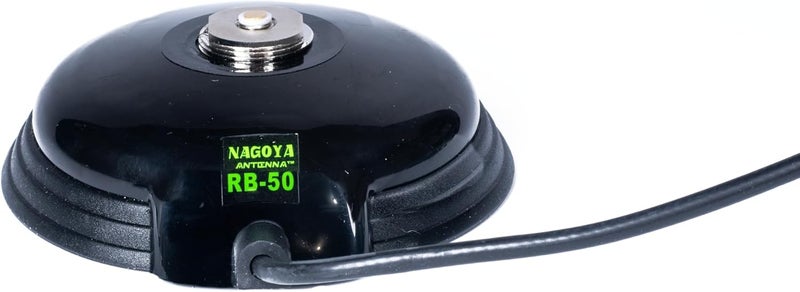 BTECH Nagoya RB-50 Premium Magnet Mount for NMO Antennas - Heavy Duty, Universal Compatibility with 18' RG-58A/U Cable & PL-259 Connector - Secure & Durable with Enhanced Signal Performance - Image 1