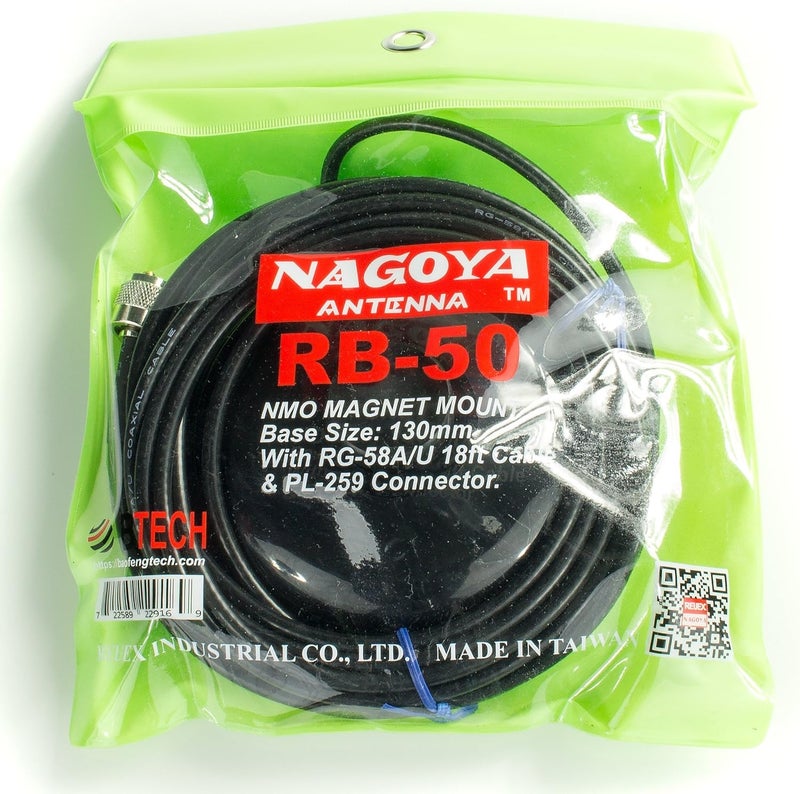 BTECH Nagoya RB-50 Premium Magnet Mount for NMO Antennas - Heavy Duty, Universal Compatibility with 18' RG-58A/U Cable & PL-259 Connector - Secure & Durable with Enhanced Signal Performance - Image 5