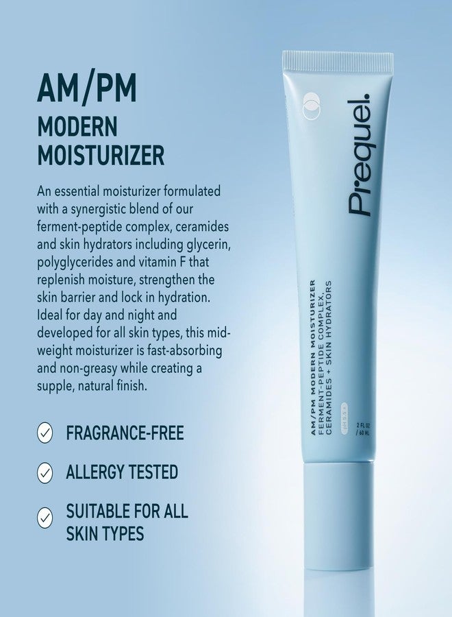 Prequel Skin AM/PM Modern Moisturizer - Hydrating Face Cream with Peptides, Ceramides & Glycerin for Dry, Sensitive, or Combination Skin - Non-Greasy Moisturizer for Barrier Support - Image 2