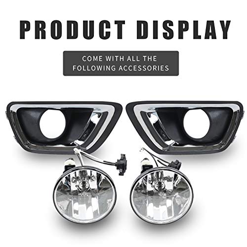DLAA Fog Lights Compatible with Chevy Colorado 2015 2016 2017 2018 2019 without Cables 1 Pair - Image 2