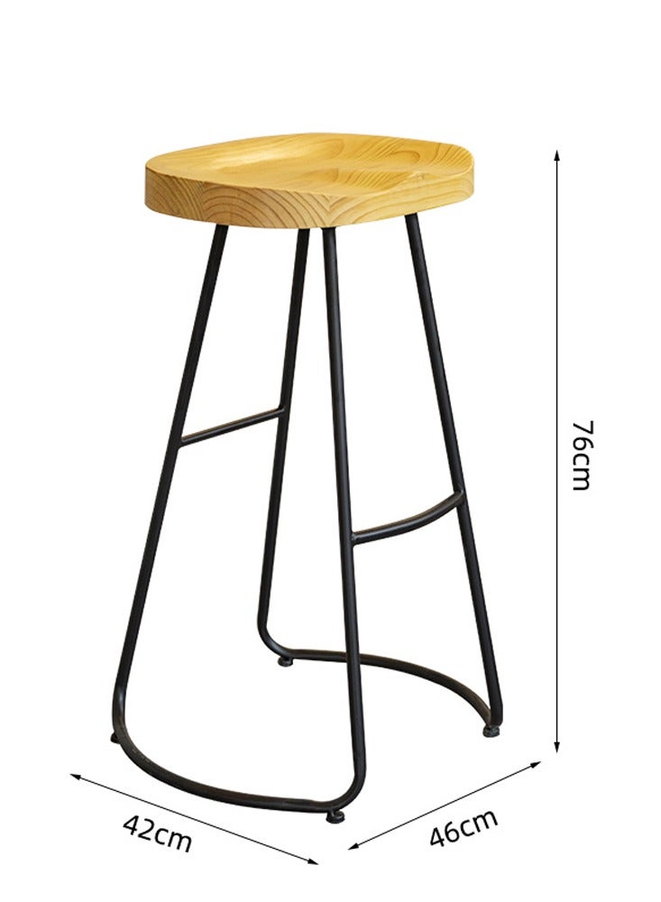 لاني برميل خشبي صلب، كرسي عالي لعداد القضيب (بيجي 1 قطعة) - Image 2