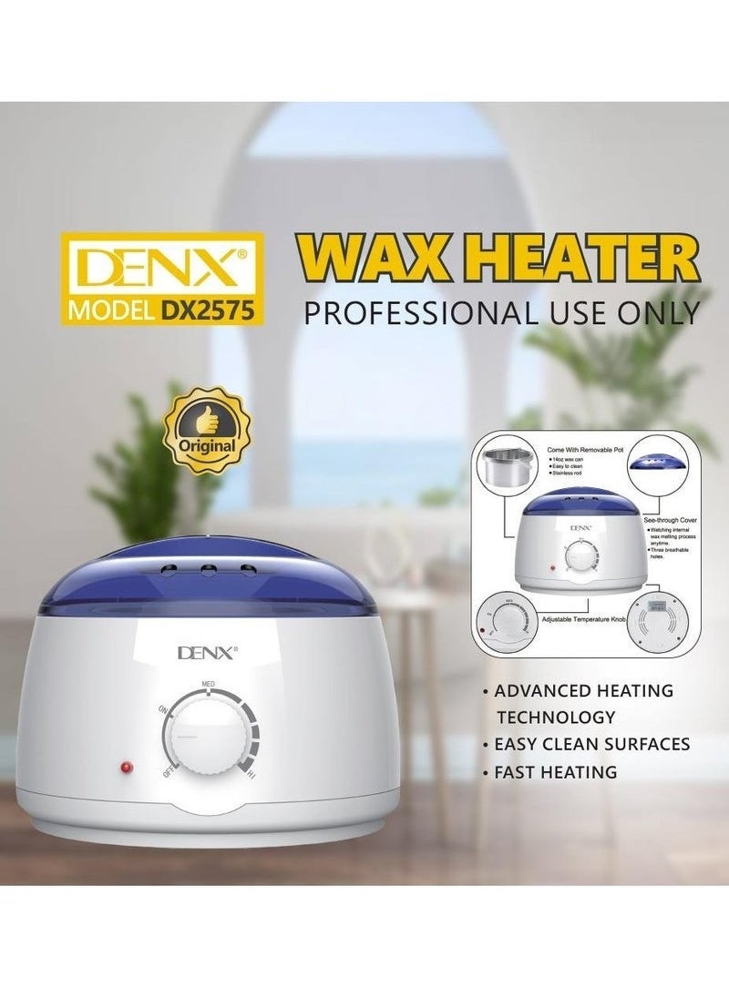 Denx Wax Heater Purple/White, Hair Removal Wax Heater 100W 500Ml Dx2575 - Image 2