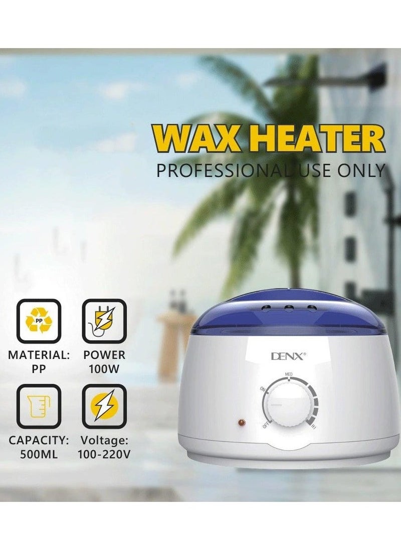 Denx Wax Heater Purple/White, Hair Removal Wax Heater 100W 500Ml Dx2575 - Image 5
