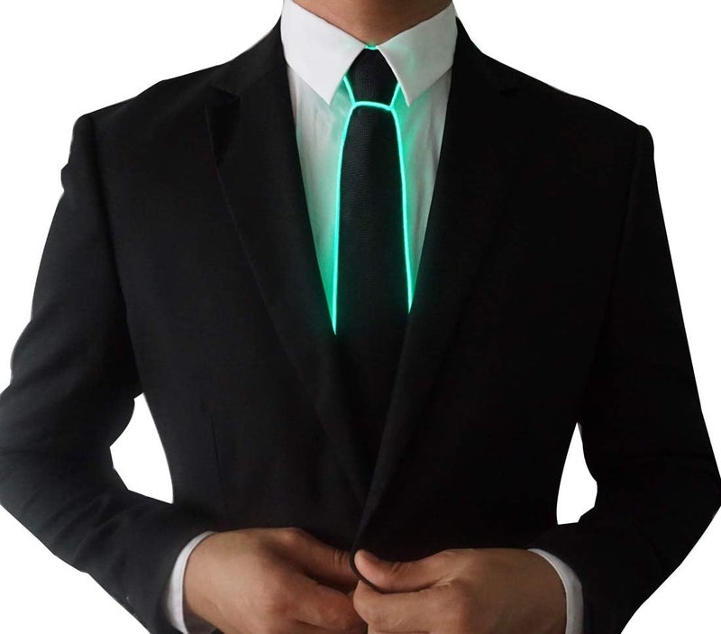 SATUMIKO Led Tie Light Up Fanny Ties Novelty Necktie For Men LED Light Up Ties Costume Accessory - Image 3