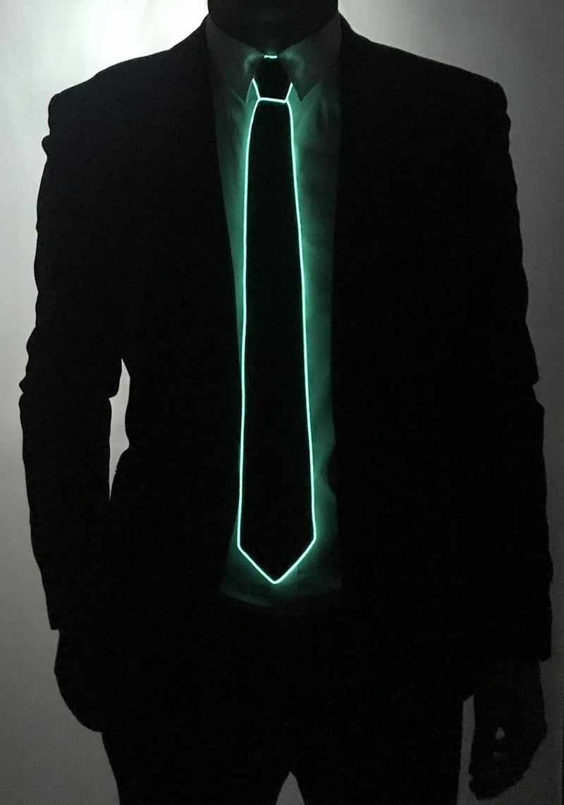 SATUMIKO Led Tie Light Up Fanny Ties Novelty Necktie For Men LED Light Up Ties Costume Accessory - Image 4