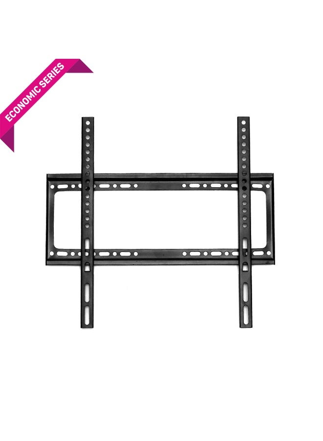 Prime Star PM 44FW Fixed TV Wall Mount Bracket for 26–65 inch LED/LCD/OLED/Curved TVs, Slim Low Profile, Matte Black, Supports Up to 50kg, Max VESA 400x400mm - Image 1