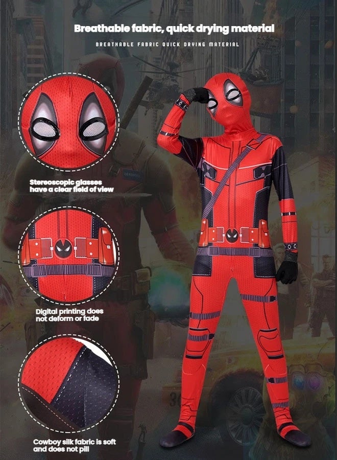 Deadpool bodysuit suit cosplay cosplay costume gift for family and friends - Image 2