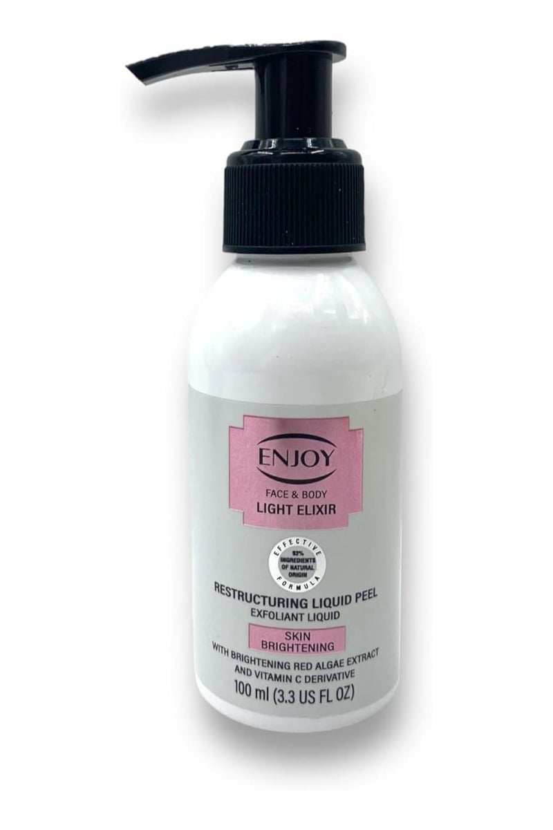 EN Joy Enjoy Liquid Peeling Drops of Light – 100ml | Gentle Exfoliating & Brightening Formula | Removes Dead Skin Cells & Impurities  - Image 1