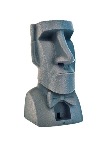 MunnyGrubbers Mystic Moai Ask a YES or NO Question and Push The Button 100 Possible Lines Fortune Telling Decision Maker Novelty Toy Mystic Conch Shell Magic Conch Shell Gray - Image 1