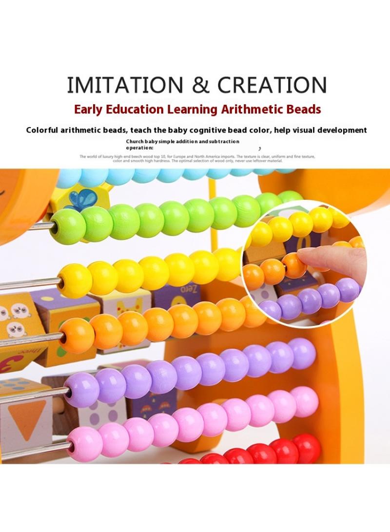 Y&D Wooden Dog Functional Calculation Frame For Children Children's Early Education Puzzle Toys  - Image 4