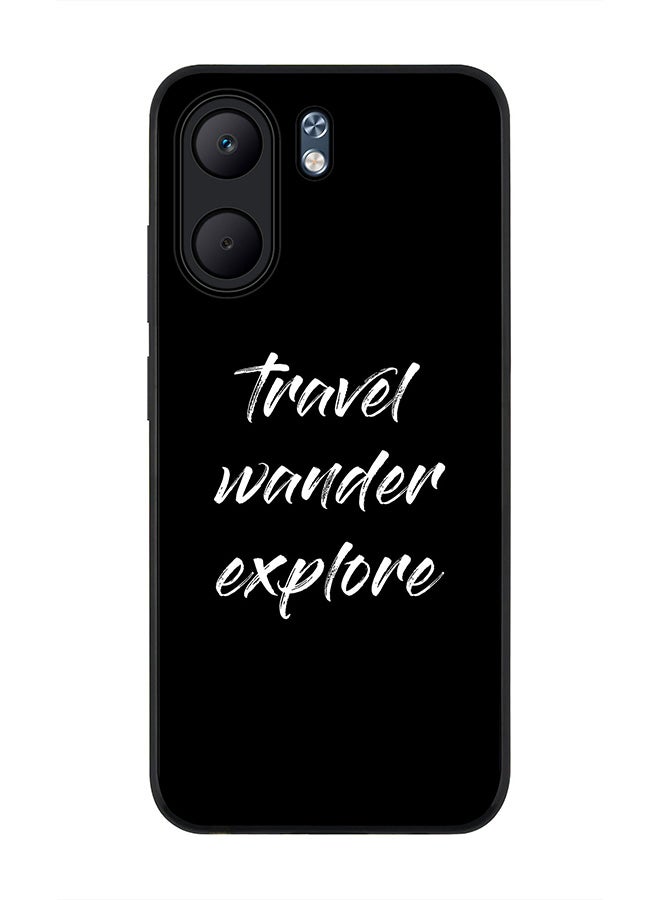 For Oppo A5x 5G / A5x 4G Case,Slim fit Camera Protection, Shockproof Thin Phone cover  - Travel Wander Explore