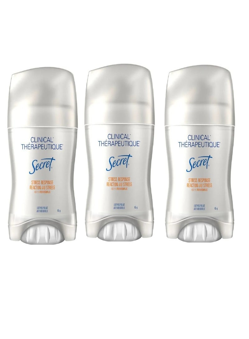 سيكريت مجموعة من 3 قطع مضاد التعرق السري السريري - الاستجابة للإجهاد 45X3 غرام - Image 2
