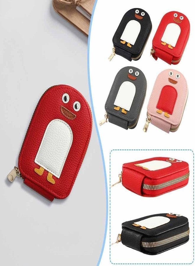 PRABODH Penguins PU Credit Card Coin Wallet Cute Penguin Card Holder Purse Portable Credit Card Wallets for Women Mini Wallet Multi-Slots Credit Cards Bag (Pack of 1 Multicolor) - Image 3