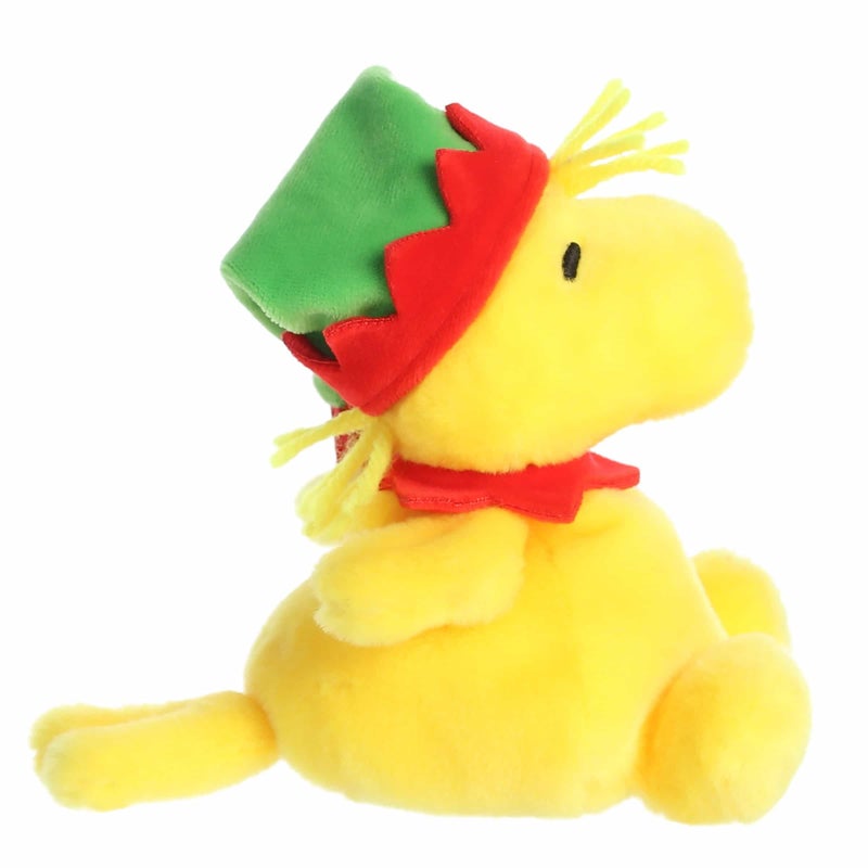 Aurora Festive Peanuts Elf Woodstock Palm Pals Stuffed Animal - Officially Licensed Toys for All Snoopy Fans - Perfect for Holiday Decorations or Gifts - Yellow 5 Inches - Image 4