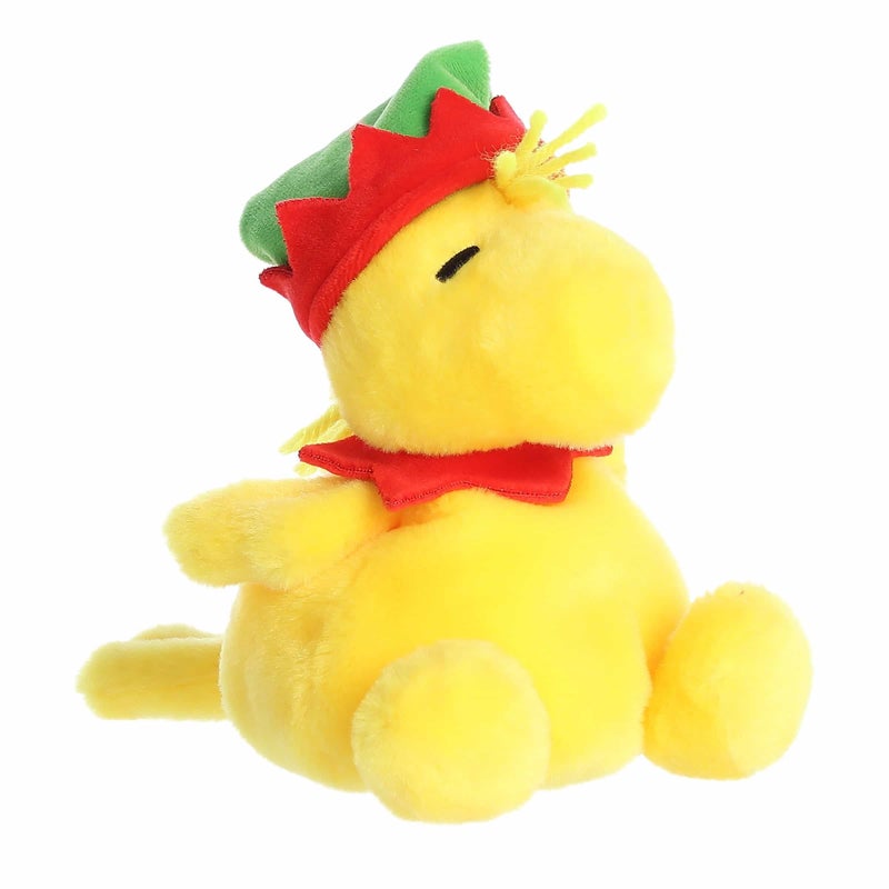 Aurora Festive Peanuts Elf Woodstock Palm Pals Stuffed Animal - Officially Licensed Toys for All Snoopy Fans - Perfect for Holiday Decorations or Gifts - Yellow 5 Inches - Image 3