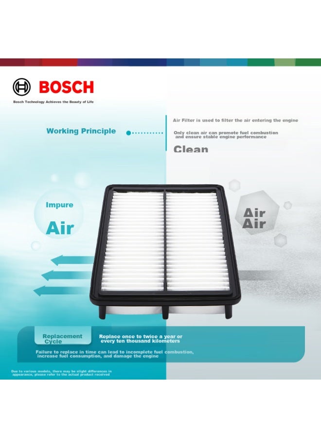 Bosch Automotive Air Filter 3195 For Honda Fit, Fengfan, Binzhi, Gurei, Jingrui Xrv, Toyota Vios Fs - Image 3