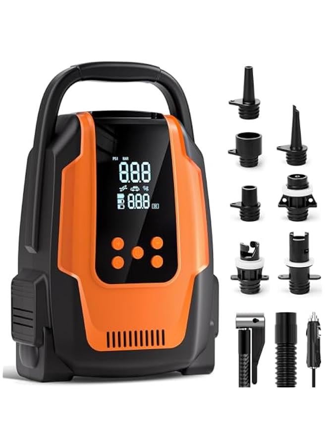 Arabest Electric Paddle Board Pump, 50PSI High Pressure Portable SUP Air Pump with Auto-Off and Deflation Function, 12V DC Car Connector for Stand Up Paddle Boards, Car Tires, Boats, Kayaks - Image 1