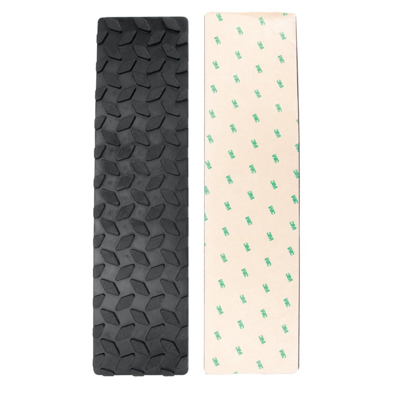 Performance Tool W1893 4-Inch x 15-1/2-Inch Diamond Tread Rubber Step Mats - Non-Skid Adhesive Traction for Trailers, Trucks, Boats, and More - Image 2