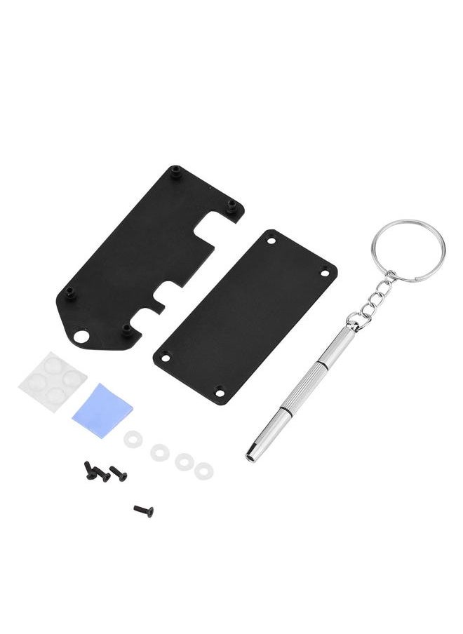 Thoraya Ultra thin Aluminium Alloy Enclosure Box Protective Case for Raspberry Pi Zero W (Black)  - Image 1